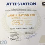 Labellisation E3D  pour le développement durable
